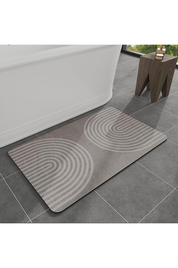 Bath Mat,40 * 60cm Absorbent Non-Slip Quick-Dry Floor Rug