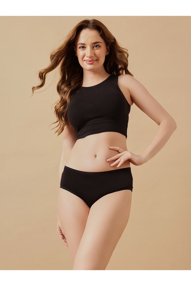 Mid Waist Hipster Panty - Cotton