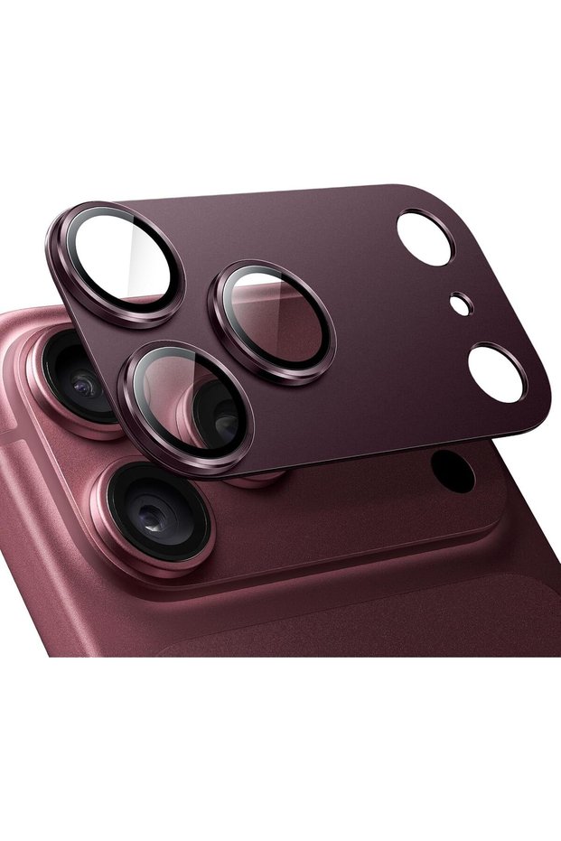 Camera Lens Protector for iPhone 18 Pro, 1-Pack, Dark Cherry