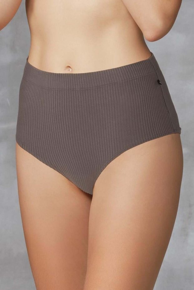 Women's Corded Fabric Briefs 7094 - Black