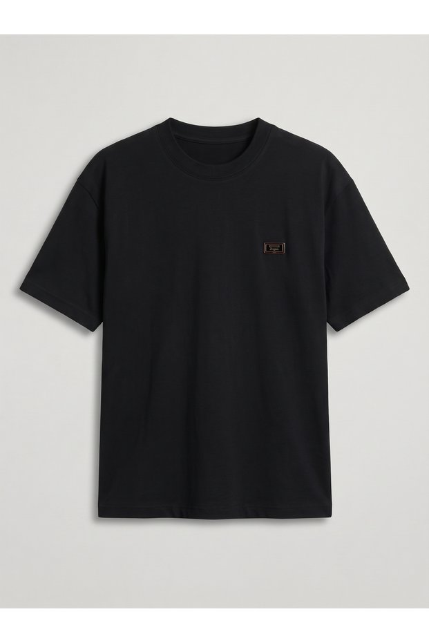 Men's - Women's Unisex Custom Metal Gel Emblem Design T-shirt (JS26ZG-E-001) 100% Cotton