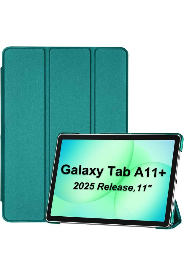 for Galaxy Tab A11 Plus 11" 2025 Case, Slim Stand Cover, Emerald