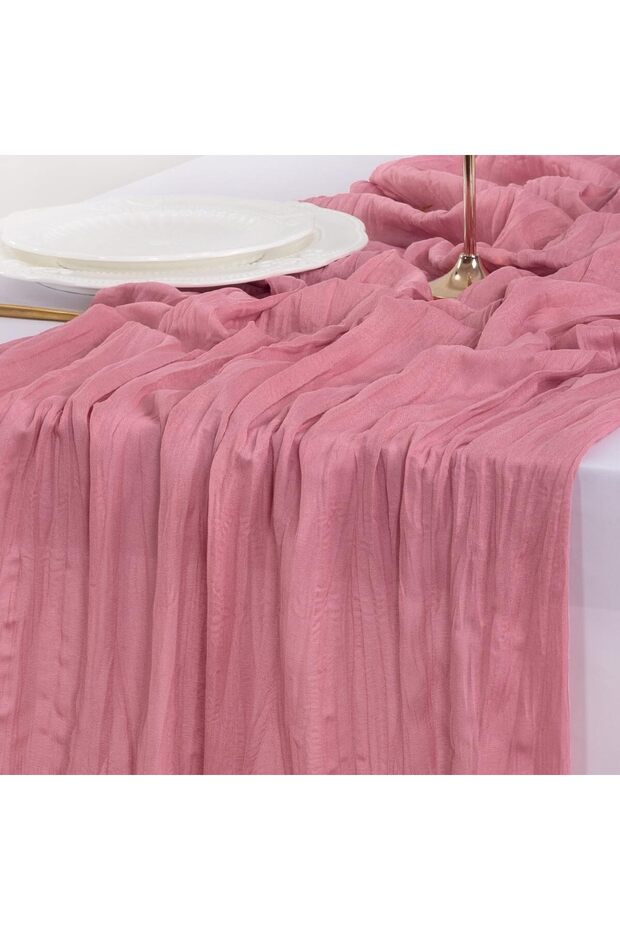 Mauve Table Runner Spring Easter Cheesecloth Table Runner 170 inch Cheese Cloth 14FT Boho Rustic Gau