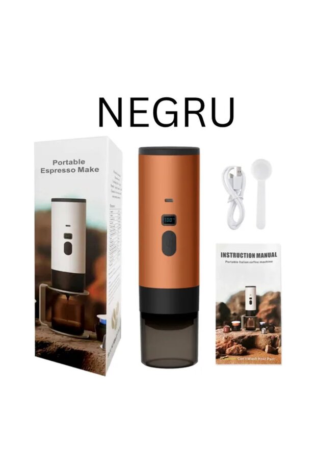 Espressor portabil, negru