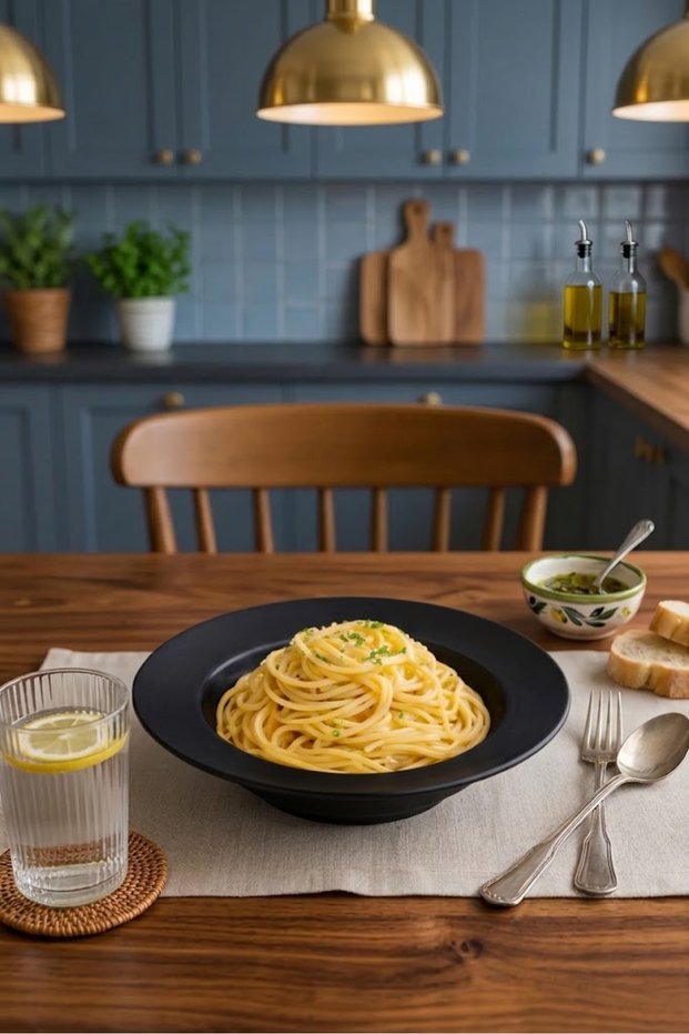 | Slow | Matte White Pasta Plate 26 cm
