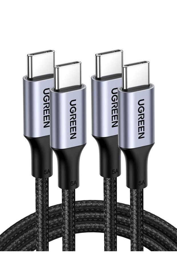 Type C Cable 1M 2Pack, 100W Laptop Compatible USB C Charging Cable