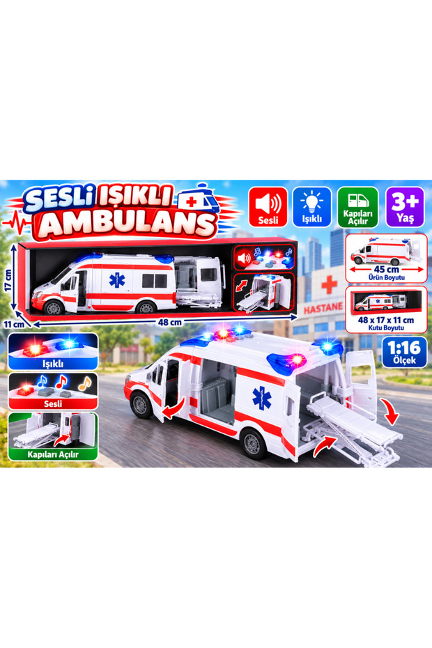 31358 Ambulance with Siren and Lights