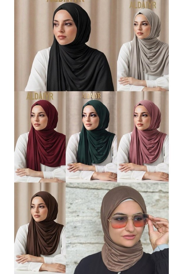 7 Combed Cotton Shawl Plain