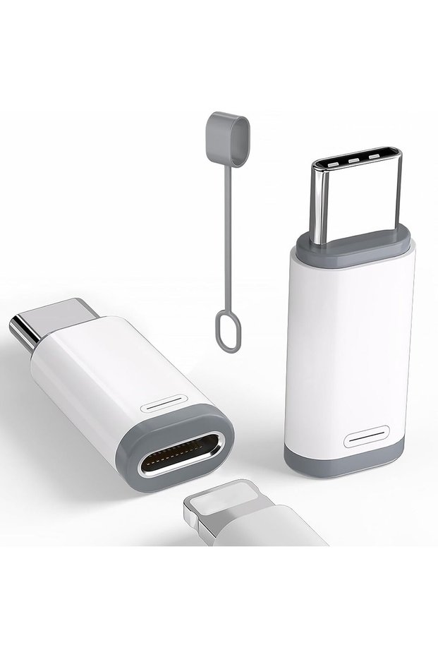 محول لايتنينج إلى USB-C (عبوة من قطعتين) لهواتف آيفون 15/16/16 برو ماكس/بلس، وسامسونج S24، يدعم الشحن والنقل