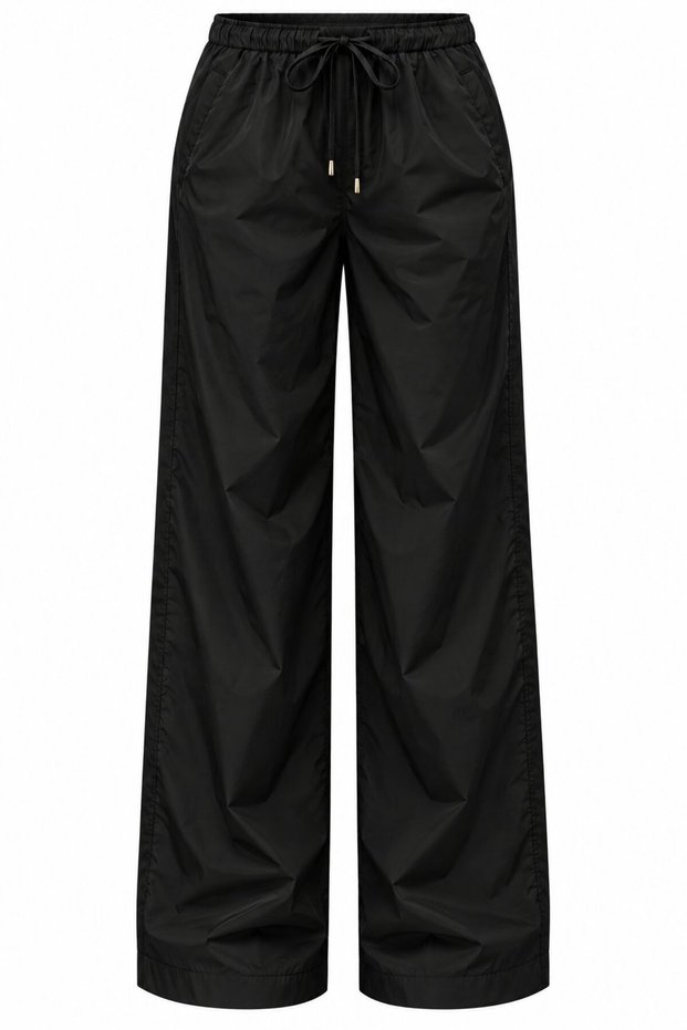 Black Bomber Satin Pants - 2y9663 - 51229