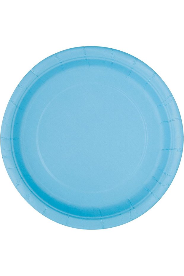 16 Powder Blue Plates 9''