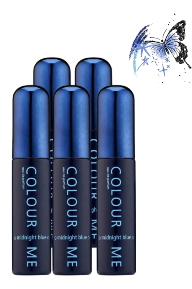 5 قطع من عطر Midnight Blue بحجم 50 مل