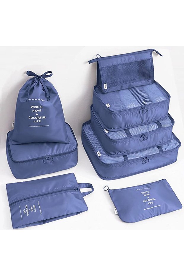 Packing Cubes 6 Set Mesh Organizer for Suitcase