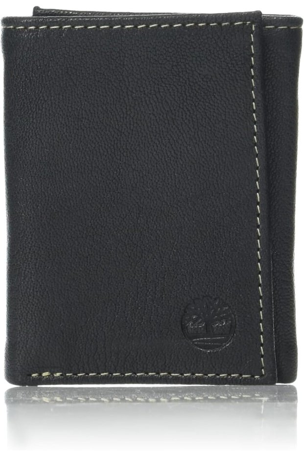 Men's Genuine Leather RFID Blocking Trifold Wallet