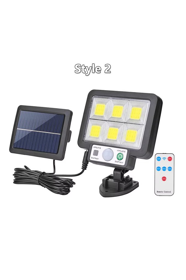 With Remote Control LED Solar Split Wall Lamp Outdoor Waterproof Motion Sensor 3 Mode Solar Light Fo