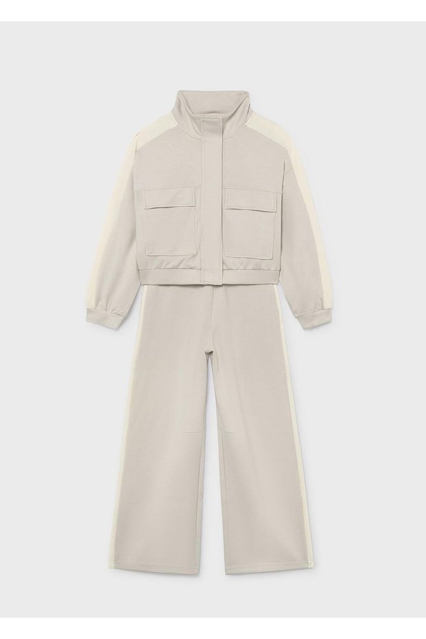 Girls' Side-Striped Sweatsuit Set