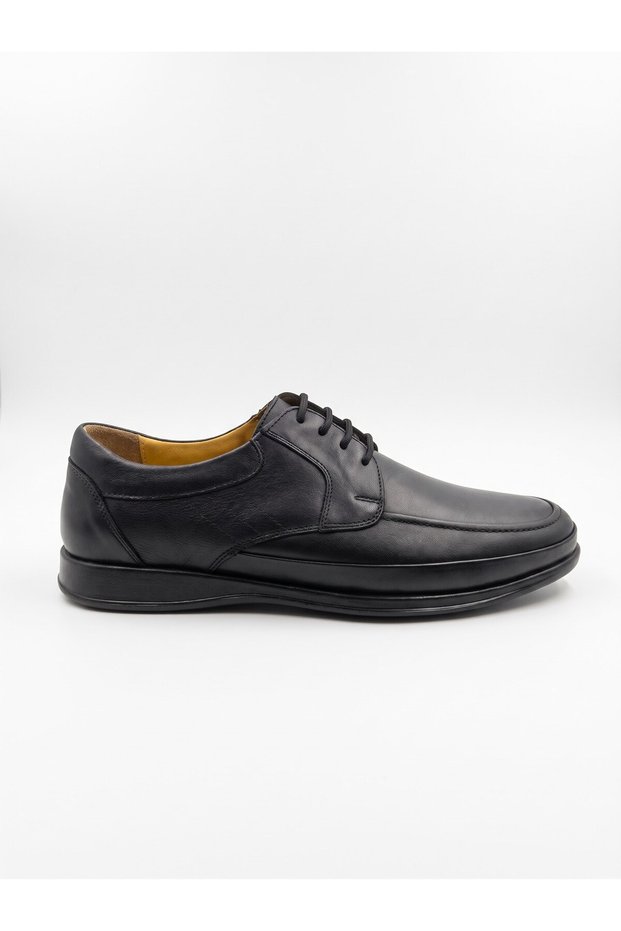Men's Lace-Up Layered Leather Casual Genuine Leather Comfort Shoes in Large Sizes