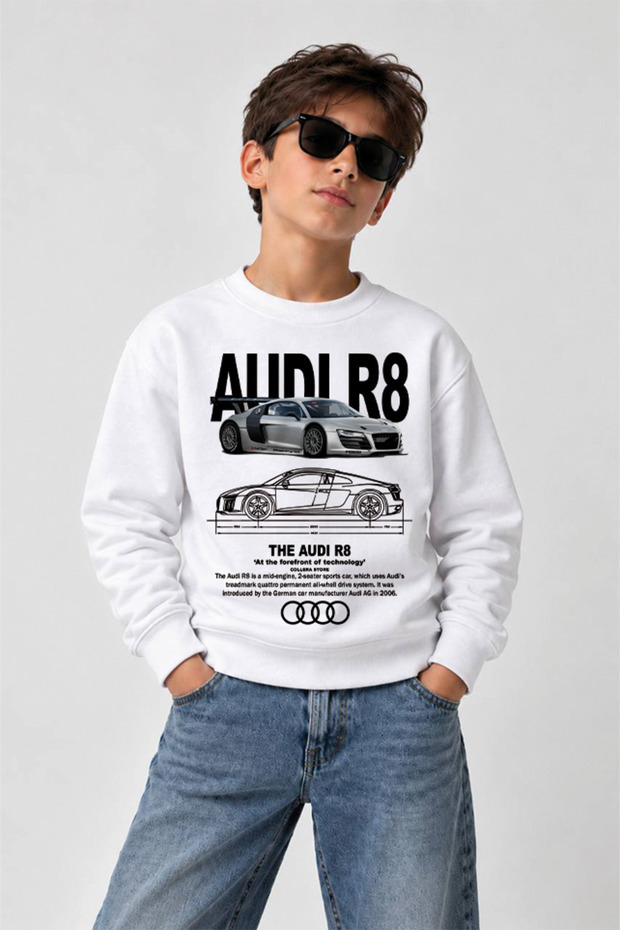 Printed Crew-Neck Sweatshirt for Boys