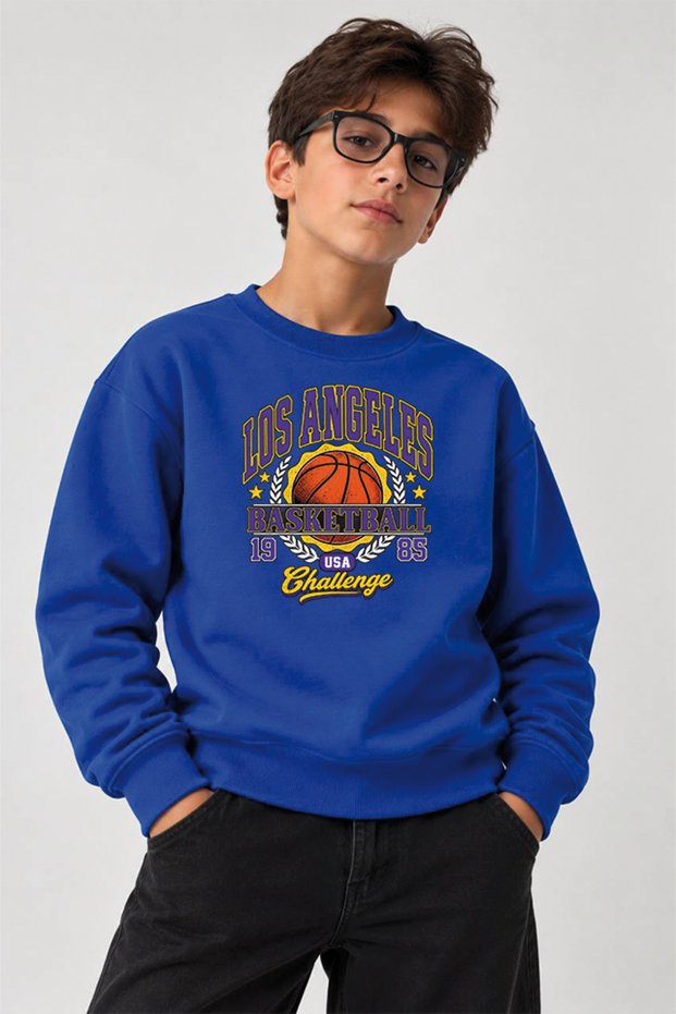 Printed Crew-Neck Sweatshirt for Boys