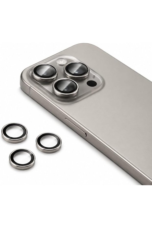 Tempered Glass Camera Lens Protector for iPhone 15 Pro & iPhone 15 Pro Max, Full Coverage Camera Cov