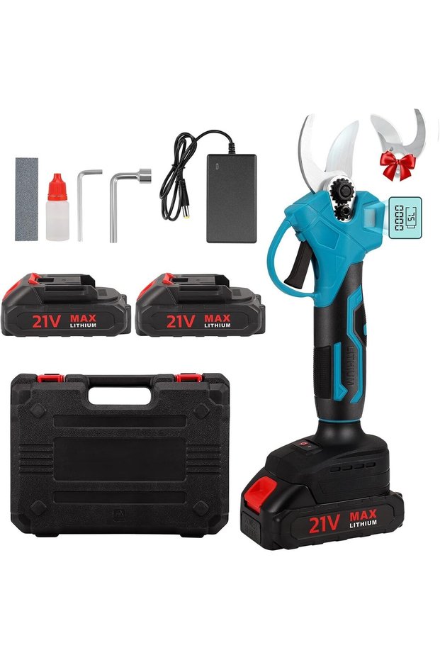 21V Max Cordless Electric Pruning Shears, 30mm Cutting Diameter
