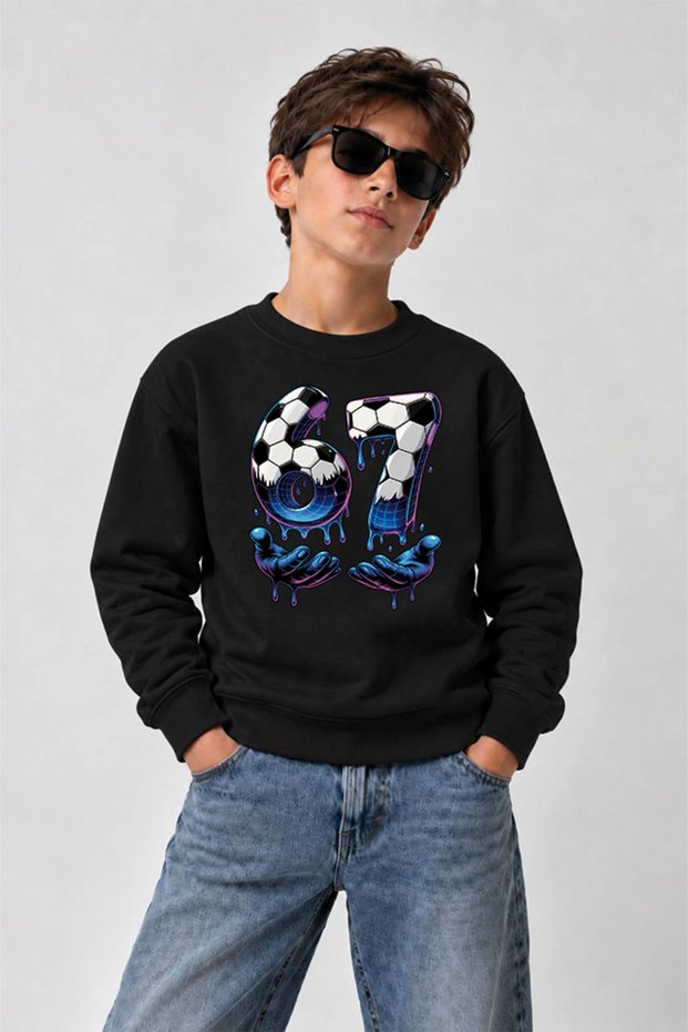 Printed Crew-Neck Sweatshirt for Boys