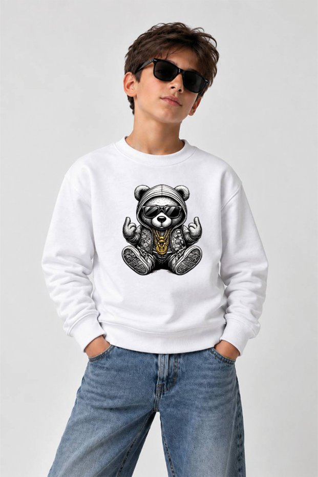 Printed Crew-Neck Sweatshirt for Boys