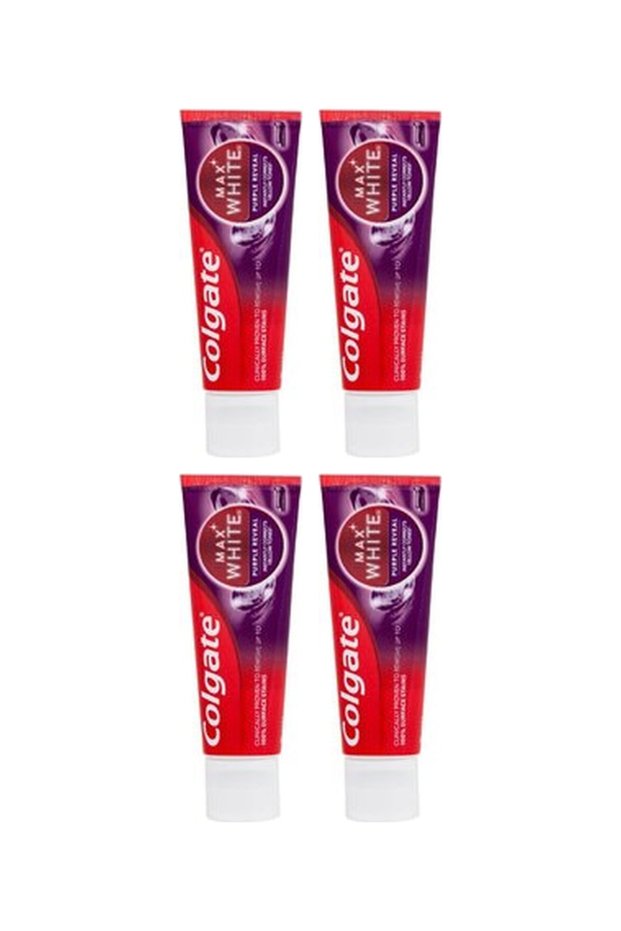 4x PACK Max White Purple Reveal Toothpaste 75ml
