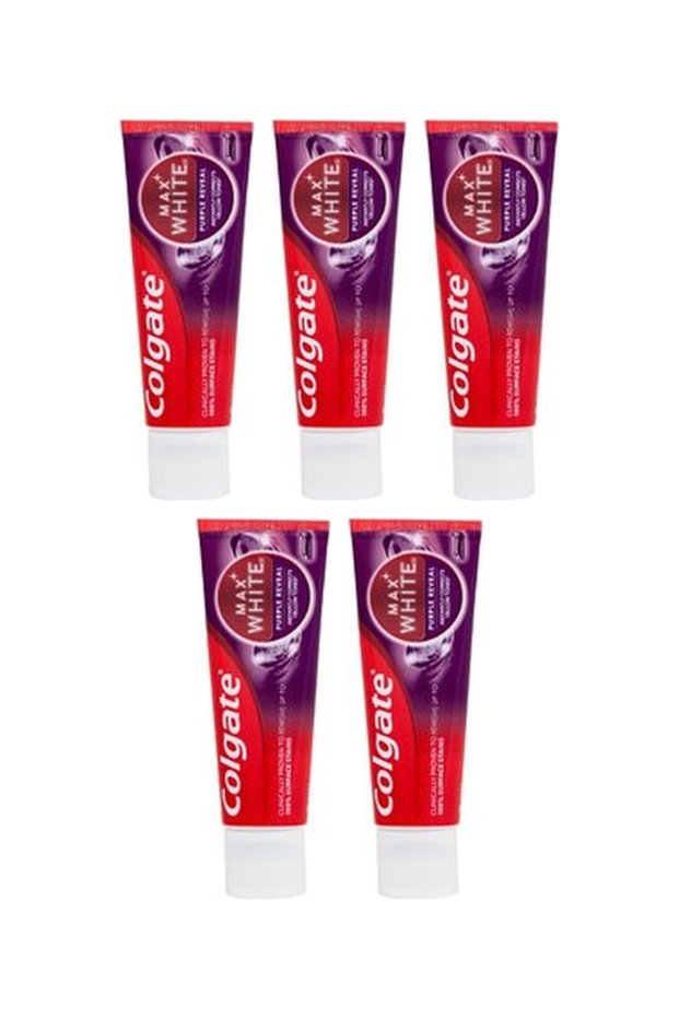 5x PACK Max White Purple Reveal Toothpaste 75ml