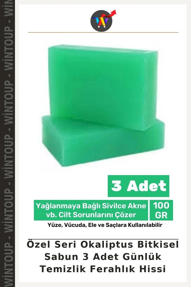 Special Edition Eucalyptus Herbal Soap, 3-Pack: Daily Cleansing and a Refreshing Feeling