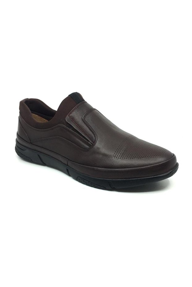 4441 100% Leather Orthopedic Men's Comfortable Winter Shoes, Large Sizes 45–48