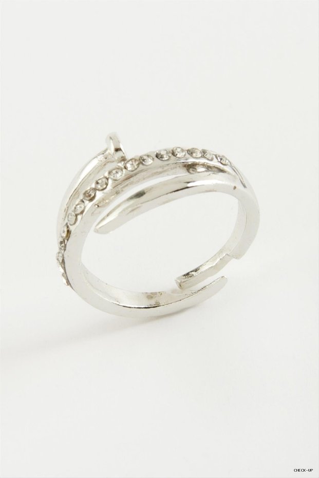 SVL-SHOP Stud Ring (213813) Silver Color