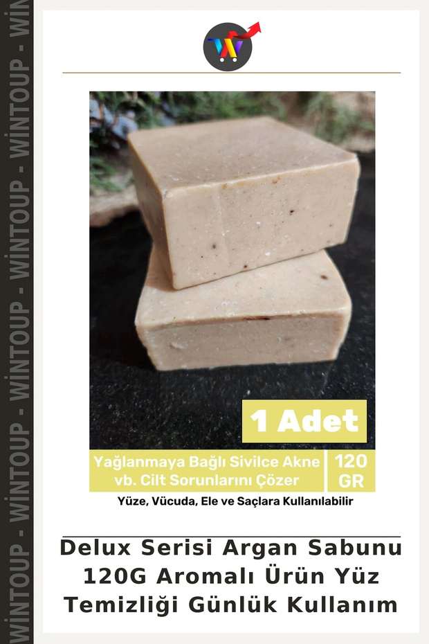 Deluxe Series Argan Soap 120G Scented Product for Facial Cleansing, Daily Use