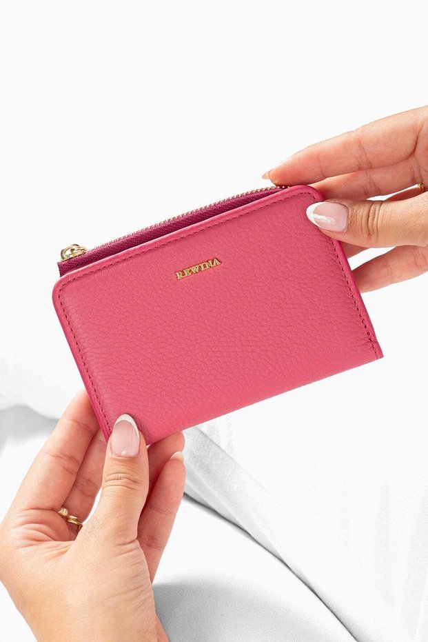 Arven 9110 Genuine Leather Women's Wallet with Magnet, 6 Card Slots, and Zippered Compartment