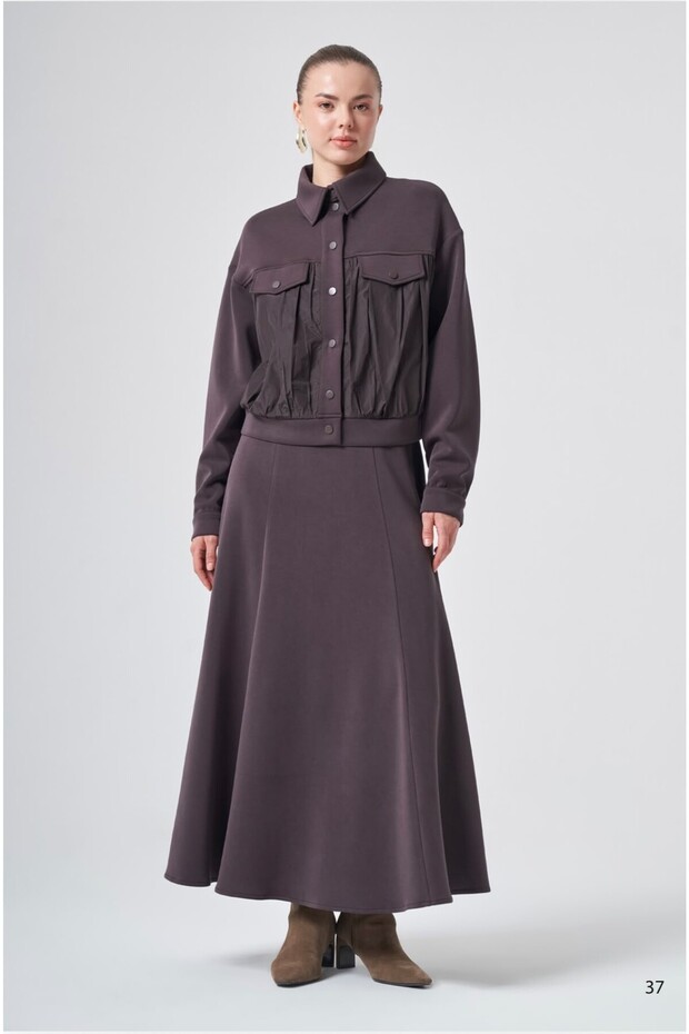 1049 Parachute-Style Skirted Set