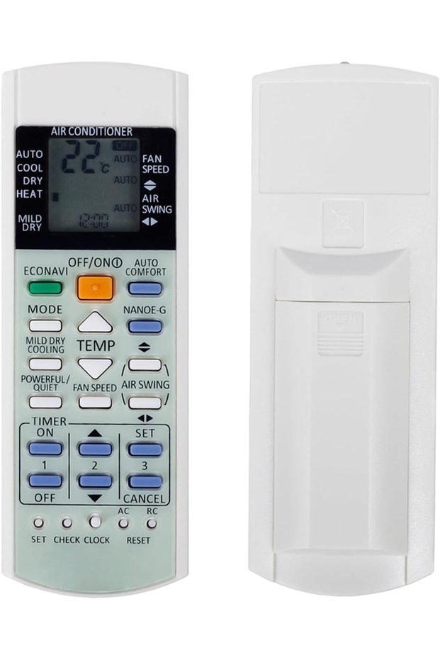 AC Remote Control for Panasonic Air Conditioner, A75C3300 Air Conditioner Remote Control Compatible with Panasonic A/C A75C3772 A75C3607 A75C3208 KTSX5J A75C3167
