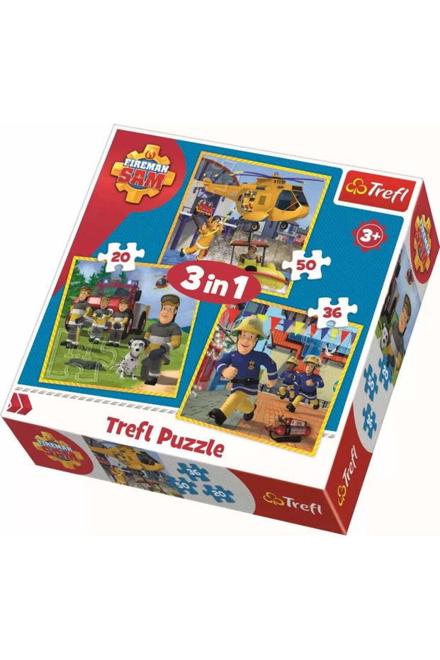 Puzzle 3in1 pompierul sam