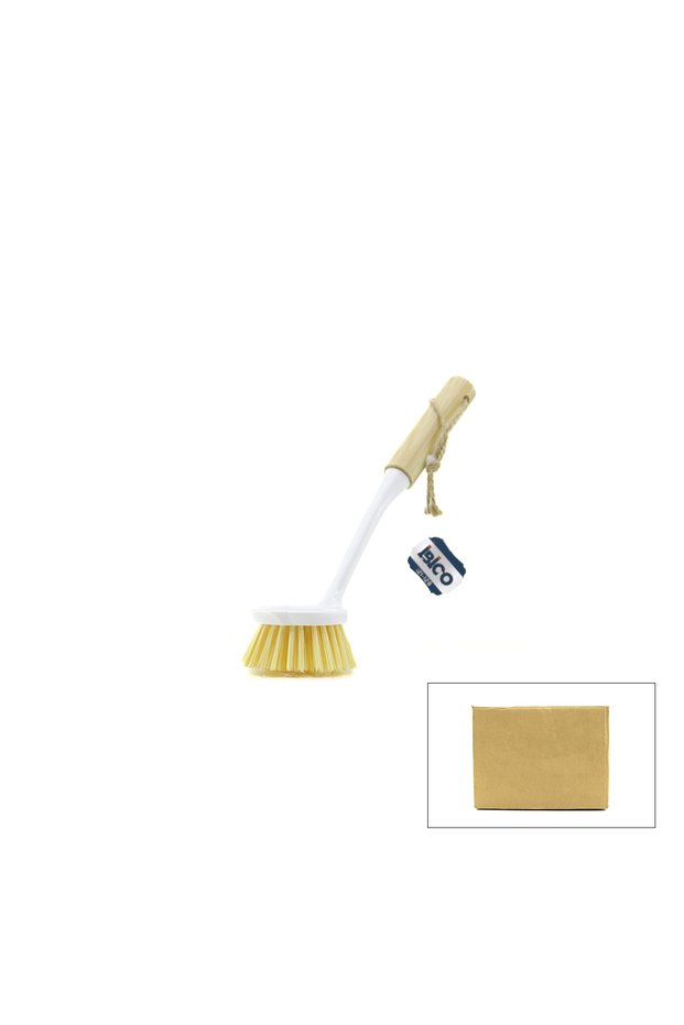 Wooden-handled dish brush, multi-purpose, pack of 48.