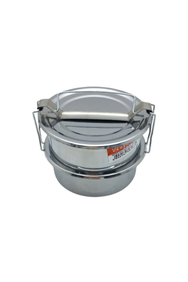 Stainless Steel Travel Bowl Set of 2, 14 cm, with Carrying Handles and Hooks