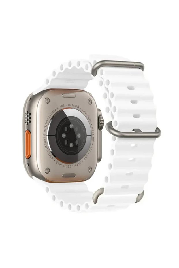 S10-46 42 44 45 49mm 2 white Ocean strap For Apple Watch Ultra 2 Band 49mm 10 9 8 7 45mm 41mm Silico