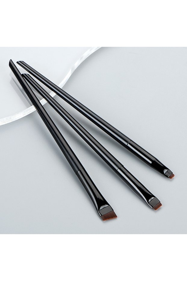 black 3pcs 3pcs Blade Eyeliner Brush Eyebrow Brush Portable Flat Fine Eyeliner Pencil Eyebrow Contou