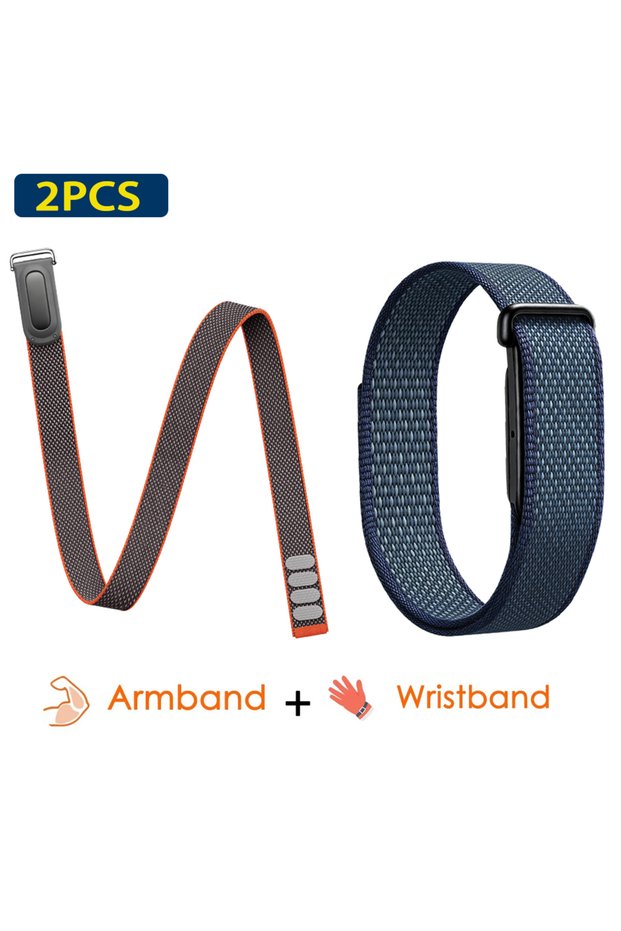 For Fitbit Air 2PC-AW-I Bicep/Wrist Strap For Google Fitbit Air Ultra-Slim Feather-Light Nylon Breat