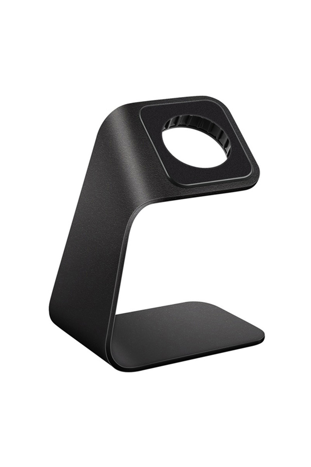 Black 1Pc Aluminum Alloy Charger Stand Holder for Watch Bracket Charging Cradle Stand for Watch Char