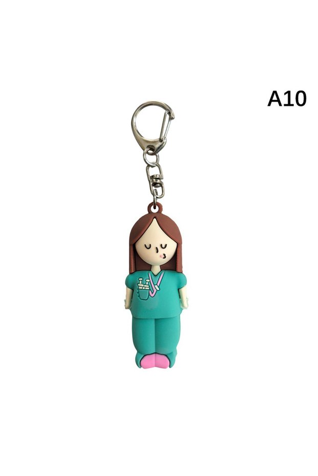 A10 Nurse Ampule Bottle Opener Keychain for CNA Week Med Vial Breaker Glass Key Accessory Doctor Ess