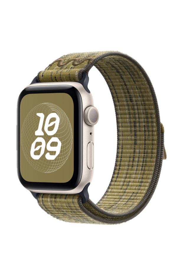 44-45-49-S11(10)46MM Green Grey Nylon Sport Strap for Apple Watch 46mm 42mm 49mm 45mm 41mm 44mm 40mm