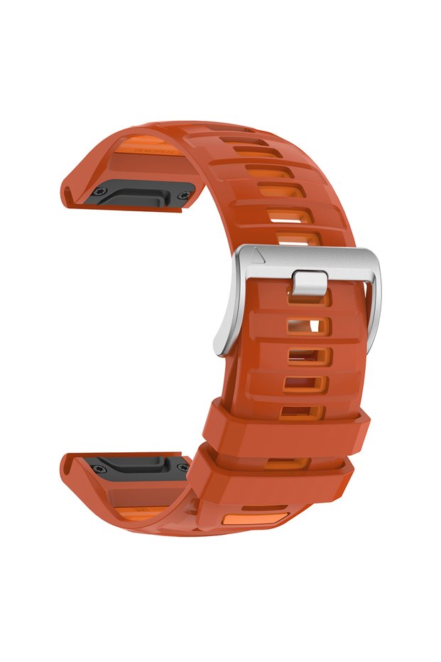 QuickFit 22mm Official Orange Quick Fit Fenix9 Official Band 22mm 26mm Sport Silicone Strap For Garm