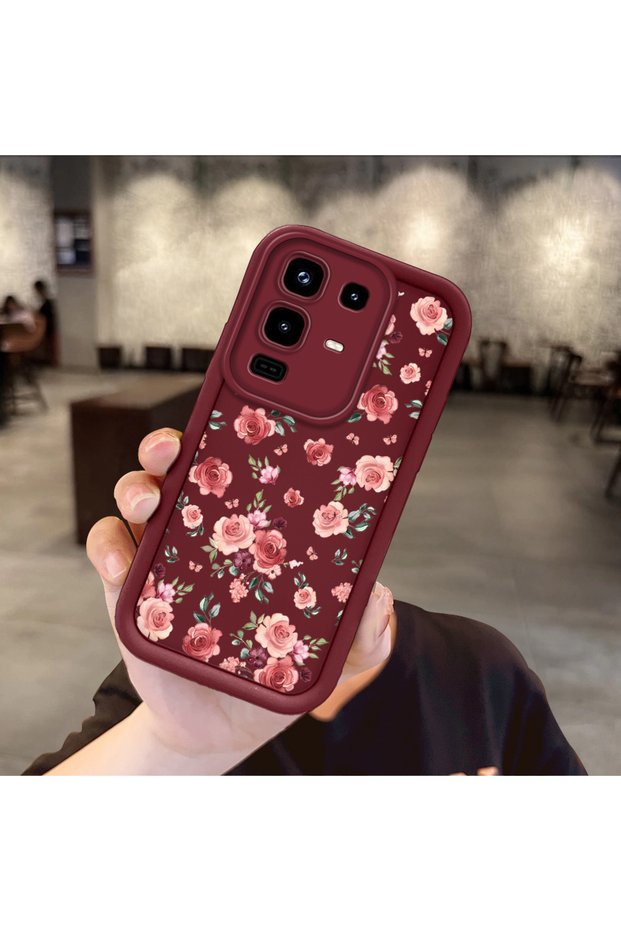 Infinix Note 50 Pro 4G-Compatible Phone Case with Romantic Rose and Butterfly Print, Shock-Resistant