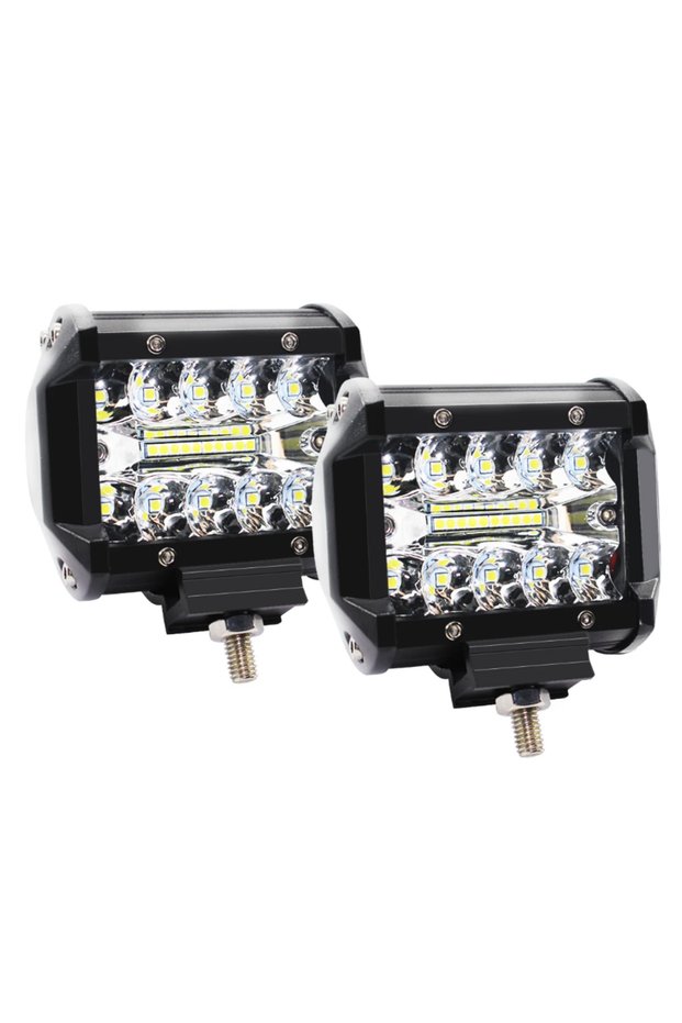2pc 4 Inch 60W LED Spot Lights Combo IP67 Waterproof Off Road Work Driving Lights for Truck Boat ATV