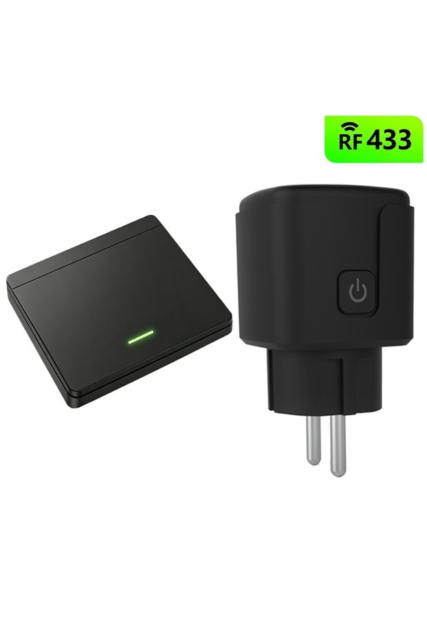 1 Switch 1 Socket Wireless Smart Remote Control Socket Switch 220V 4000W 16A EU Universal Plug Remot