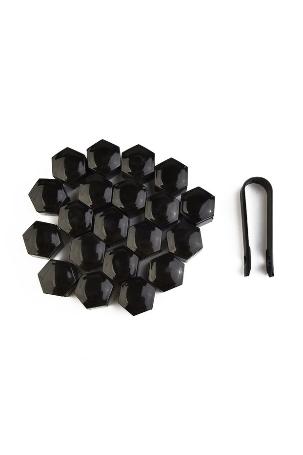 black 20x22mm Black Wheel Nut Bolt Covers ABS Cap For Range Rover For Vauxhal Protective Bolt Rims C